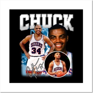 Charles Barkley The Chuck Basketball Legend Signature Vintage Retro 80s 90s Bootleg Rap Style Posters and Art